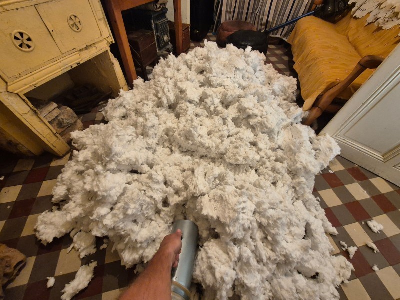 Isolation de combles perdus, Rousset (13),soufflage laine de roche, isolation thermique